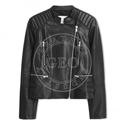 Ladies Winter Fashion Leather Jackets Young Chic